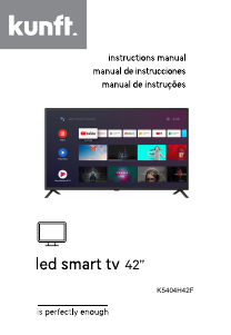 Manual Kunft K5404H42F Televisor LED