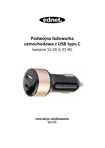 Instrukcja Ednet 84104 Ładowarka samochodowa