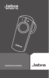 Brugsanvisning Jabra BT2070 Headset