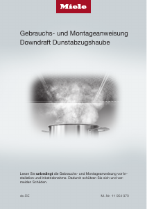 Bedienungsanleitung Miele DAD 4940 Black Levantar Dunstabzugshaube