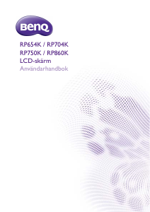 Bruksanvisning BenQ RP750K Interaktiv skrivtavla