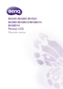 Manuale BenQ BH3801D Monitor LCD