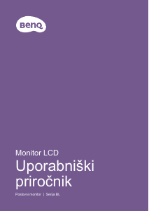 Priročnik BenQ BL2780T LCD-zaslon