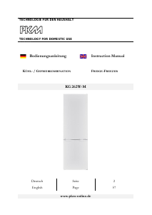 Manual PKM KG262IX-M Fridge-Freezer