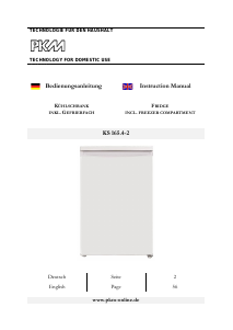 Manual PKM KS165.4-2 Refrigerator