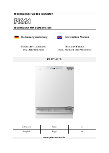 Manual PKM KS117.4 UB Refrigerator