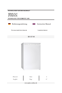 Manual PKM KS127-M Refrigerator