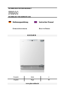 Manual PKM KS133.0 UB Refrigerator