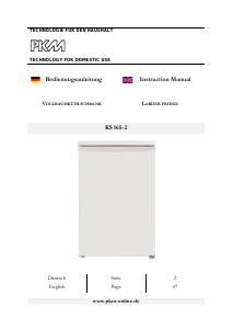 Manual PKM KS165-2 Refrigerator