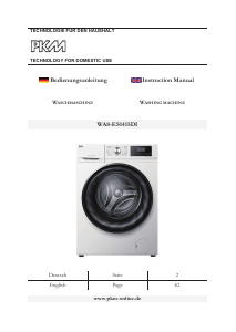 Manual PKM WA8-ES1415DI Washing Machine