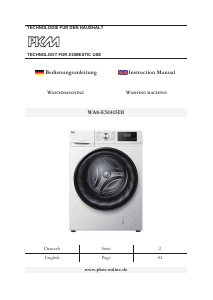 Handleiding PKM WA8-ES1415DI Wasmachine