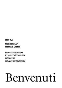 Manuale BenQ E2200HDA Monitor LCD
