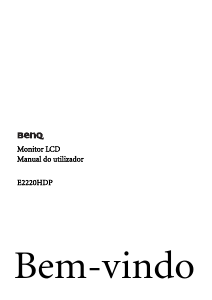 Manual BenQ E2220HDP Monitor LCD