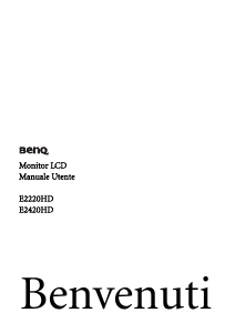 Manuale BenQ E2420HD Monitor LCD