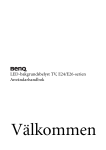 Bruksanvisning BenQ E26-5500 LCD skärm