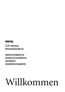 Bedienungsanleitung BenQ E900HDA LCD monitor