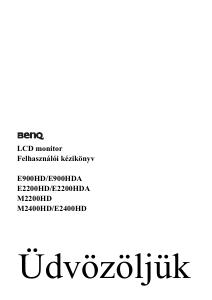 Használati útmutató BenQ E900HDA LCD-monitor