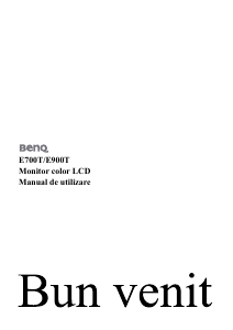 Manual BenQ E900T Monitor LCD