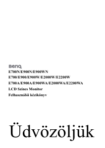 Használati útmutató BenQ E900WA LCD-monitor