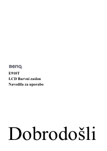 Priročnik BenQ E910T LCD-zaslon