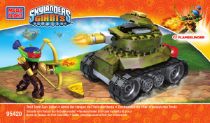 Handleiding Mega Bloks set 95420 Skylanders Verwoestende troll-tank