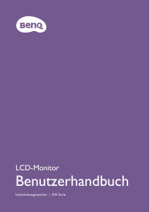 Bedienungsanleitung BenQ EW2780Q LCD monitor
