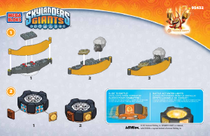 Bedienungsanleitung Mega Bloks set 95432 Skylanders Trigger Happys battle portal