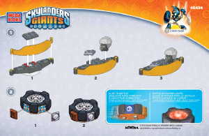 Bedienungsanleitung Mega Bloks set 95434 Skylanders Chop Chops battle portal