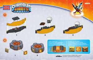 Mode d’emploi Mega Bloks set 95439 Skylanders Drobots battle portal