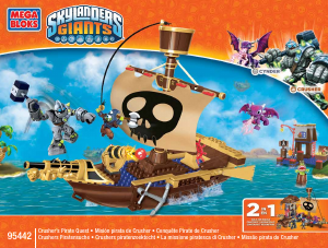 Mode d’emploi Mega Bloks set 95442 Skylanders Conquête pirate de crusher