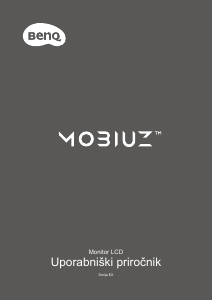 Priročnik BenQ EX3415R Mobiuz LCD-zaslon