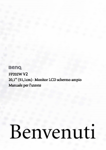 Manuale BenQ FP202W V2 Monitor LCD