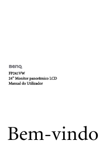 Manual BenQ FP241VW Monitor LCD