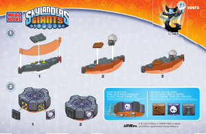Bedienungsanleitung Mega Bloks set 95473 Skylanders Legendary Trigger Happy battle portal