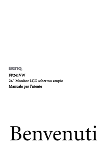 Manuale BenQ FP241VW Monitor LCD