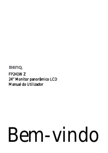 Manual BenQ FP241W Z Monitor LCD