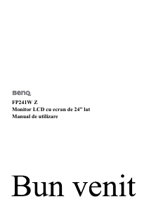 Manual BenQ FP241W Z Monitor LCD