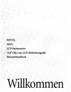 Bedienungsanleitung BenQ FP531 LCD monitor