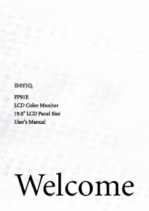 Manual BenQ FP91E LCD Monitor
