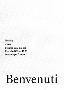 Manuale BenQ FP92ES Monitor LCD