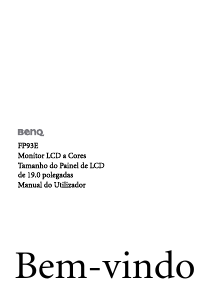 Manual BenQ FP93E Monitor LCD