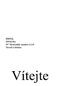 Manuál BenQ FP93GWA LCD monitor