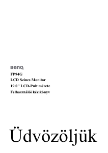 Használati útmutató BenQ FP94G LCD-monitor