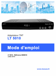Mode d’emploi Lenson LT 5010 Récepteur numérique