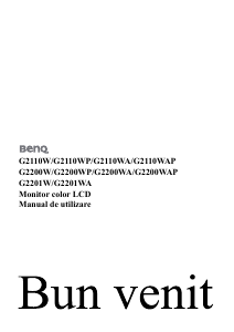Manual BenQ G2200WA Monitor LCD