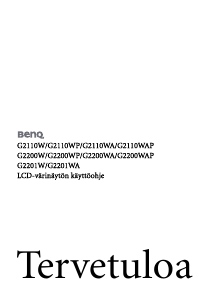 Käyttöohje BenQ G2200WA Nestekidenäyttö