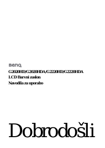 Priročnik BenQ G2220HDA LCD-zaslon