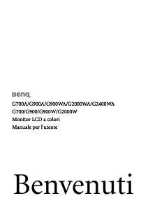 Manuale BenQ G2400WA Monitor LCD