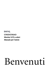 Manuale BenQ G702AD Monitor LCD
