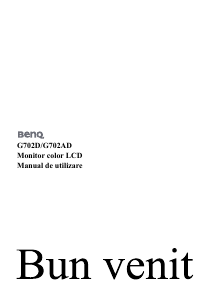 Manual BenQ G702AD Monitor LCD